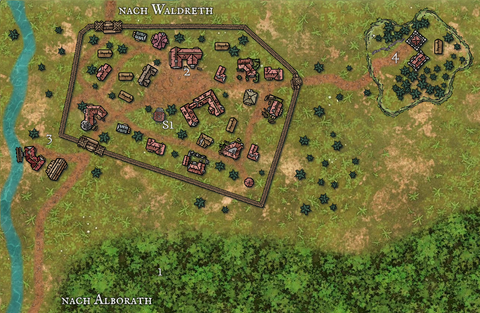 Karte des Dorfes Hirtenruh, (c) StLinnart