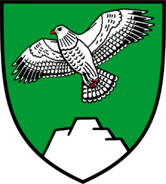 Wappen des Haus Siebenstein auf Gut Bussardstein
