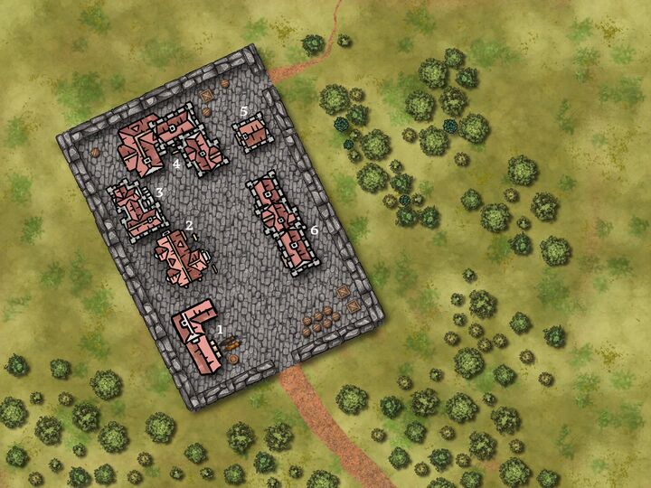 Karte der Tempelanlage von Hadingen, (c)HoepDa