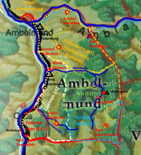 Karte der Baronie by Benutzer:Ambelmund (DSA 4), Kartengrundlage © Ulisses Spiele, 2005